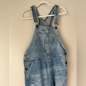 BDG Light Wash Denim Overalls